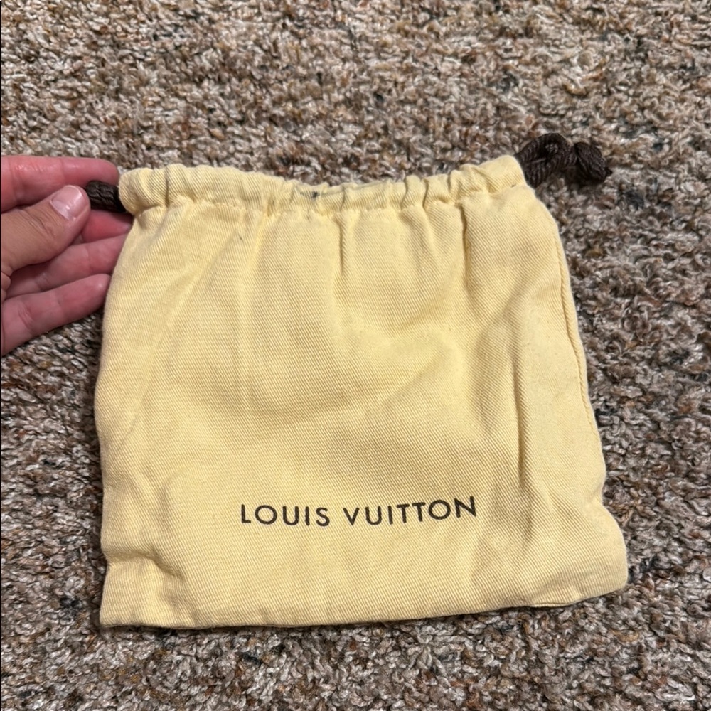 Louis Vuitton Beige Drawstring Pouch